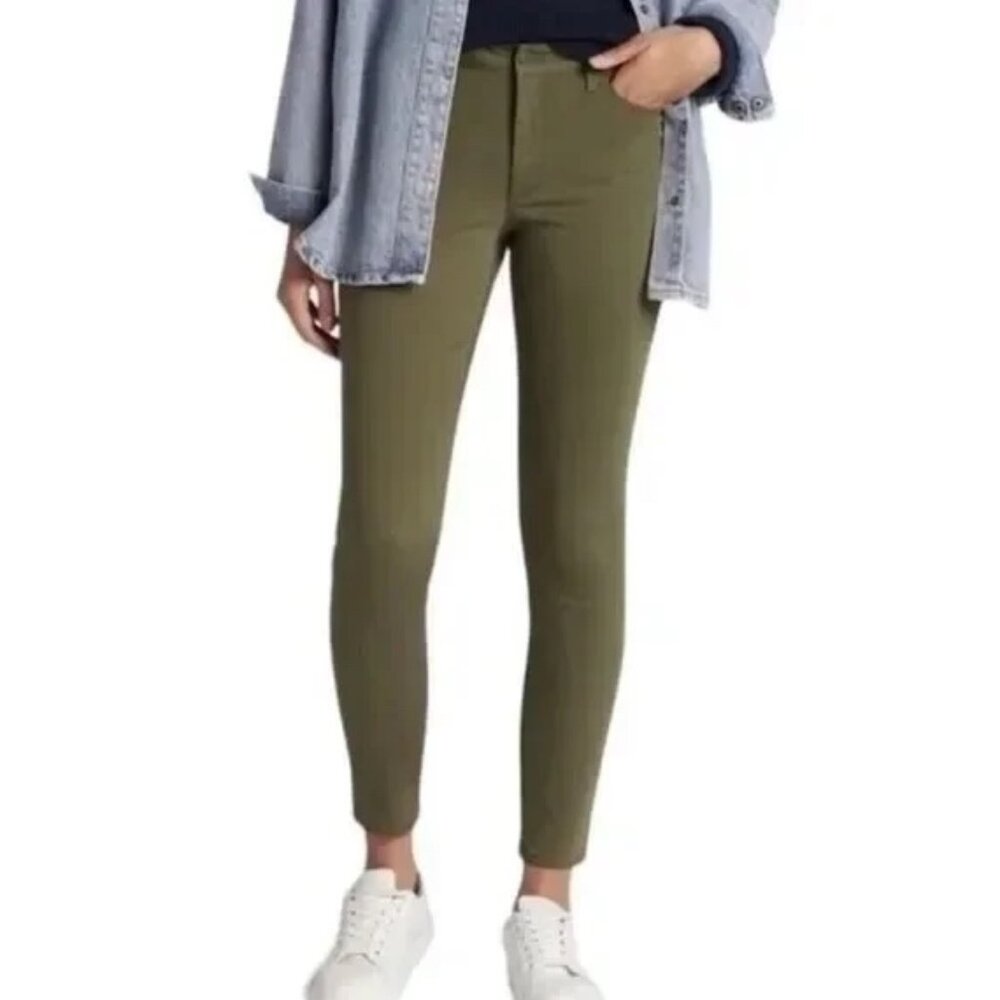 NWT Stitch Fix Market & Spruce Olivia High Rise Skinny Pants Green Size 4 NEW